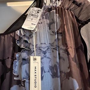 Max Studio two piece silk midi dress